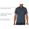 Amazon Essentials Men’s Slim-Fit Men’s Short Sleeve Collared Button Down Shirt(Navy White Anchor Print)