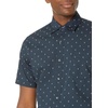 Amazon Essentials Men’s Slim-Fit Men’s Short Sleeve Collared Button Down Shirt(Navy White Anchor Print)