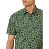 Amazon Essentials Men’s Slim-Fit Men’s Short Sleeve Collared Button Down Shirt(Olive Flowers)