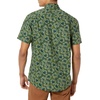Amazon Essentials Men’s Slim-Fit Men’s Short Sleeve Collared Button Down Shirt(Olive Flowers)
