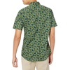 Amazon Essentials Men’s Slim-Fit Men’s Short Sleeve Collared Button Down Shirt(Olive Hibiscus)
