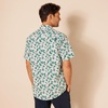 Amazon Essentials Men’s Slim-Fit Men’s Short Sleeve Collared Button Down Shirt(Pastel Green Flamingo)