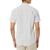 Amazon Essentials Men’s Slim-Fit Men’s Short Sleeve Collared Button Down Shirt(White/Navy Micro Geo)