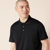 Amazon Essentials Men’s Slim-Fit Quick-Dry Moisture-Wicking Golf Polo Shirt(Black)