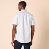 Amazon Essentials Men’s Slim-Fit Short Sleeve Stretch Oxford Shirt with Pocket(Light Grey)