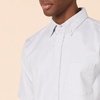 Amazon Essentials Men’s Slim-Fit Short Sleeve Stretch Oxford Shirt with Pocket(Light Grey)
