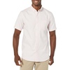 Amazon Essentials Men’s Slim-Fit Short Sleeve Stretch Oxford Shirt with Pocket(Pale Pink)