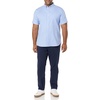 Amazon Essentials Men’s Slim-Fit Short Sleeve Stretch Oxford Shirt with Pocket(Powder Blue)