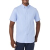Amazon Essentials Men’s Slim-Fit Short Sleeve Stretch Oxford Shirt with Pocket(Powder Blue)