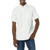 Amazon Essentials Men’s Slim-Fit Short Sleeve Stretch Oxford Shirt with Pocket(White)