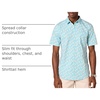 Amazon Essentials Men’s Slim-Fit Short-Sleeve Poplin Shirt(Aqua Blue)