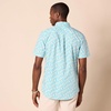 Amazon Essentials Men’s Slim-Fit Short-Sleeve Poplin Shirt(Aqua Blue)