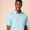 Amazon Essentials Men’s Slim-Fit Short-Sleeve Poplin Shirt(Aqua Blue)
