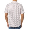 Amazon Essentials Men’s Slim-Fit Short-Sleeve Poplin Shirt(Lavender Palm Leaf Print)