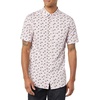 Amazon Essentials Men’s Slim-Fit Short-Sleeve Poplin Shirt(Lavender Palm Leaf Print)