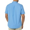 Amazon Essentials Men’s Slim-Fit Short-Sleeve Poplin Shirt(Light Blue)