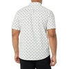 Amazon Essentials Men’s Slim-Fit Short-Sleeve Poplin Shirt(Light Blue Bird Print)