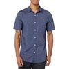 Amazon Essentials Men’s Slim-Fit Short-Sleeve Poplin Shirt(Navy  Tonal Floral Print)