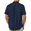 Amazon Essentials Men’s Slim-Fit Short-Sleeve Poplin Shirt(Navy)