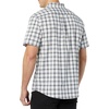 Amazon Essentials Men’s Slim-Fit Short-Sleeve Poplin Shirt(Navy White Plaid)