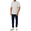 Amazon Essentials Men’s Slim-Fit Short-Sleeve Poplin Shirt(Pink White Buffalo Plaid)