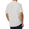 Amazon Essentials Men’s Slim-Fit Short-Sleeve Poplin Shirt(Pink White Buffalo Plaid)