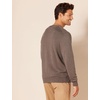 Amazon Essentials Men’s V-Neck Cotton Knitted Cardigan Sweater, Ribbed(Brown Heather)