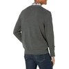 Amazon Essentials Men’s V-Neck Cotton Knitted Cardigan Sweater, Ribbed(Charcoal Heather)
