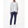 Amazon Essentials Men’s V-Neck Cotton Knitted Cardigan Sweater, Ribbed(Light Grey Heather)