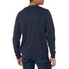 Amazon Essentials Men’s V-Neck Cotton Knitted Cardigan Sweater, Ribbed(Navy)