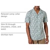 Amazon Essentials Men’s Vacation Cotton Button-Down Short Sleeve Resort Shirt(Blue Floral)