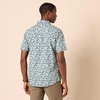 Amazon Essentials Men’s Vacation Cotton Button-Down Short Sleeve Resort Shirt(Blue Floral)