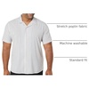 Amazon Essentials Men’s Vacation Cotton Button-Down Short Sleeve Resort Shirt(Blue Pink Vertical Stripe)