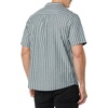 Amazon Essentials Men’s Vacation Cotton Button-Down Short Sleeve Resort Shirt(Blue Stripe)