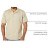 Amazon Essentials Men’s Vacation Cotton Button-Down Short Sleeve Resort Shirt(Khaki Brown)