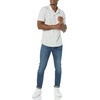 Amazon Essentials Men’s Vacation Cotton Button-Down Short Sleeve Resort Shirt(Light Blue Bird Print)