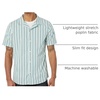 Amazon Essentials Men’s Vacation Cotton Button-Down Short Sleeve Resort Shirt(Multicolor Stripe)