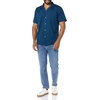 Amazon Essentials Men’s Vacation Cotton Button-Down Short Sleeve Resort Shirt(Navy)