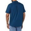 Amazon Essentials Men’s Vacation Cotton Button-Down Short Sleeve Resort Shirt(Navy)
