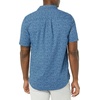 Amazon Essentials Men’s Vacation Cotton Button-Down Short Sleeve Resort Shirt(Navy Palm Leaf Print)