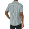 Amazon Essentials Men’s Vacation Cotton Button-Down Short Sleeve Resort Shirt(Navy Stripe)