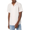 Amazon Essentials Men’s Vacation Cotton Button-Down Short Sleeve Resort Shirt(Pink)