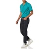 Amazon Essentials Men’s Vacation Cotton Button-Down Short Sleeve Resort Shirt(Teal Blue)