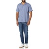 Amazon Essentials Men’s Vacation Cotton Button-Down Short Sleeve Resort Shirt(Washed Blue)