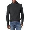 Amazon Essentials Men’s 100% Cotton Rib Knit Turtleneck Sweater(Charcoal Heather)