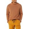 Amazon Essentials Men’s 100% Cotton Rib Knit Turtleneck Sweater(Dark Camel)