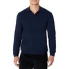 Amazon Essentials Men’s Long Sleeve Regular-Fit Knit Polo Sweater(Navy)