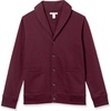 Amazon Essentials Men’s Long-Sleeve Cardigan With Shawl-Collar(Burgundy)