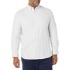 Amazon Essentials Men’s Long-Sleeve Regular-Fit Cotton Thermal Waffle Knit Shirt(Light Grey Vertical Stripe)