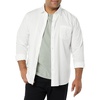 Amazon Essentials Men’s Long-Sleeve Regular-Fit Stretch Poplin Shirt(White)